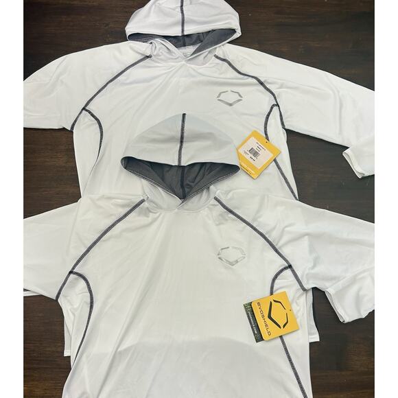 (2) NWT Evoshield Hoodie Mens Small Athletic Pullover Workout Gym Swag Tech New - Picture 1 of 4